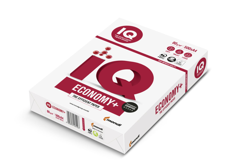 IQ IQECOA4 Carta economica per stampa e copia monocromatica, 80 gmq, A4 [5  risme da 500 fogli] : : Cancelleria e prodotti per ufficio